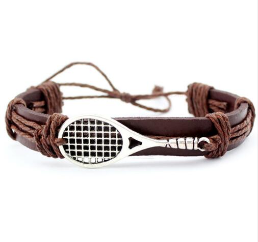 Basketball Football Soccer Softball Volleyball Leather Bracelets