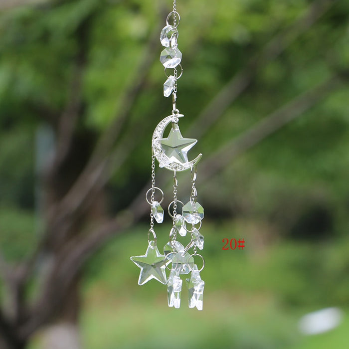 1PCS Crystal Suncatcher Ball Prisms Handmade Rainbow Maker Hanging Drop Pendants Wedding Home Garden Decor