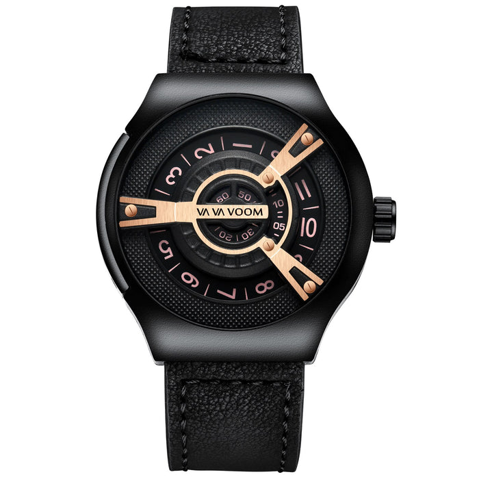 VAVA VOOM Marca VA-275 Reloj Grande Creativo Hombres Relojes Deportivos de Moda Reloj de Pulsera para Hombres Reloj Casual de Lujo para Hombres Reloj de Cuero para Hombres 