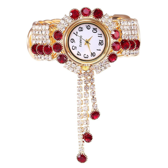 Reloj de pulsera de cuarzo con borlas creativas, de aleación de diamantes, nuevo, a la moda, estilo femenino