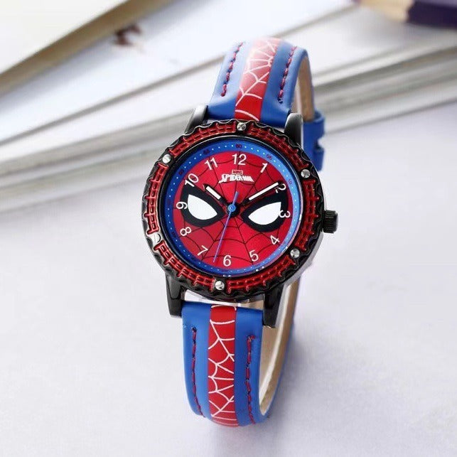 Creative high quality Marvel Spiderman cartoon boy student anime watch