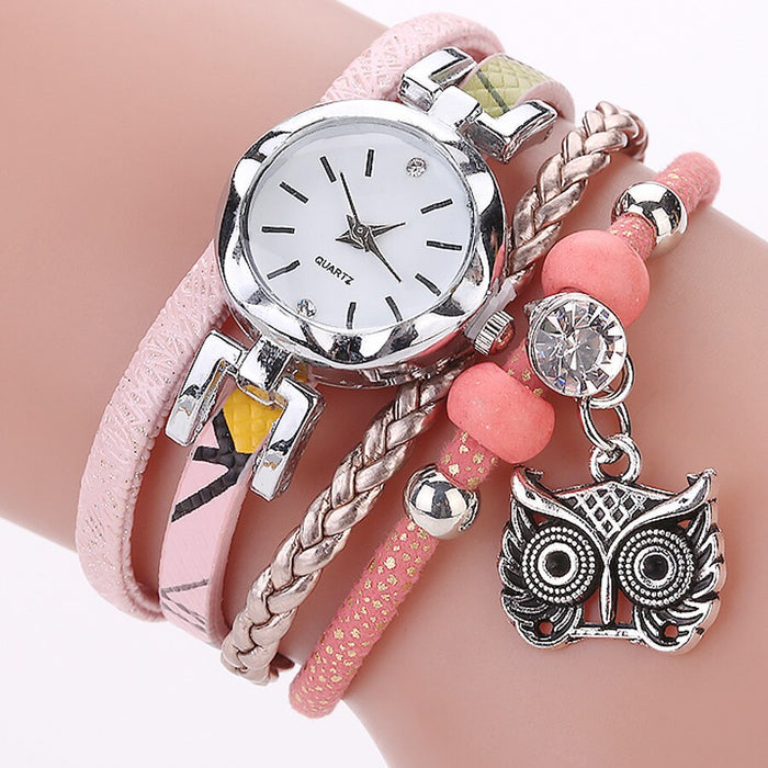 Lindo reloj de joyería para mujer, pulseras Vintage de moda, relojes, lindo reloj colgante de Metal 