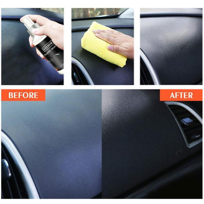 Plastic Parts Retreading Agent Automotive Interior Plastic Part Retreading Coating Paste Maintenance Car Cleaner 30/50/100ml