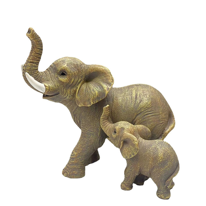 Mother and Child Elephant Resin Crafts, Living Room, Desk, Office, Home Decoration and Decorative Decoration, Creative Gifts