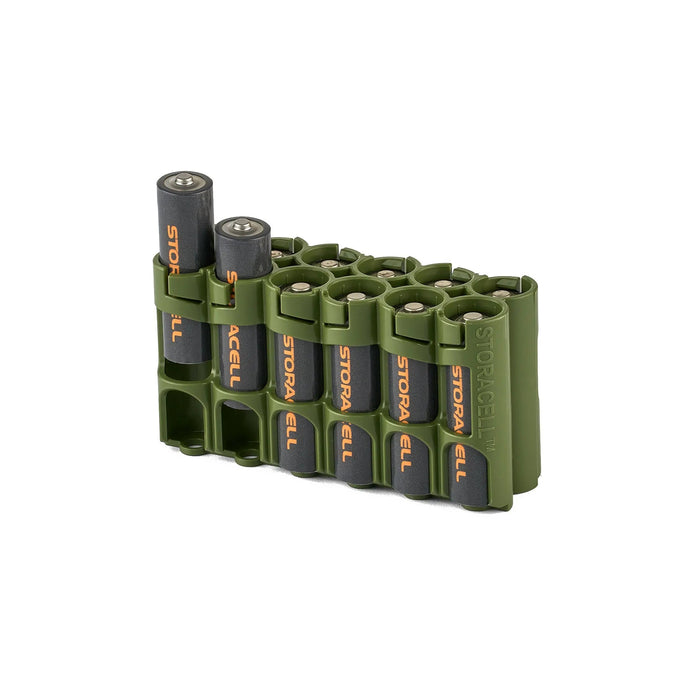 12 AA Pack Battery Caddy (Military Green)