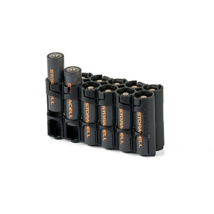12 AA Pack Battery Caddy (Tuxedo Black)