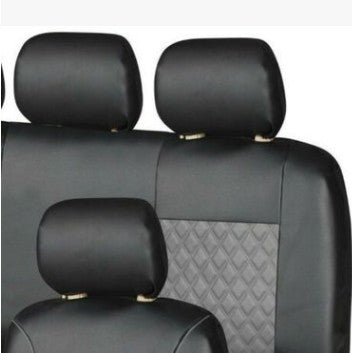 Funda de asiento de coche de cuero PU, comercio exterior, cuero artificial, asiento universal negro, deseo nuevo, cuero bordado acolchado