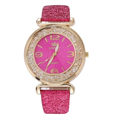 Reloj con mejores ventas, relojes de moda para mujer, relojes de pulsera de cuarzo de acero inoxidable con diamantes de imitación de cristal de lujo 