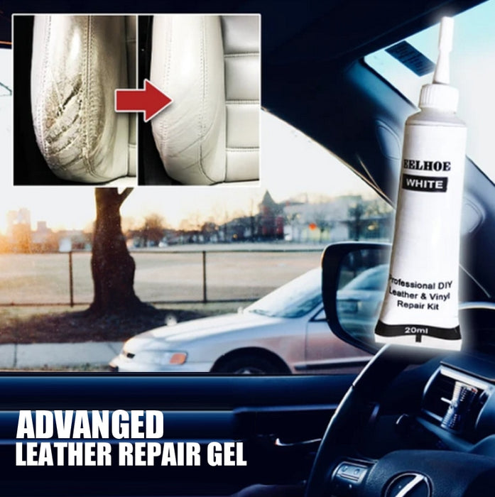 1PCS 20 Ml White Leather Repair Gel Car Seat Home Leather Complementary Color Gel Car Seat Instrument Panels Sofas Repair Cream