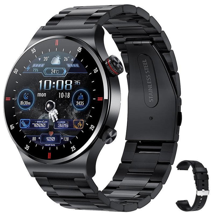 Reloj inteligente QW33 ECG+PPG Reproductor de música Podómetro Llamada Bluetooth Reloj inteligente