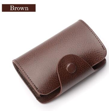 Genuine Leather Card Wallet for Men and Women Cowhide Business Card Holder Credit Card Purse