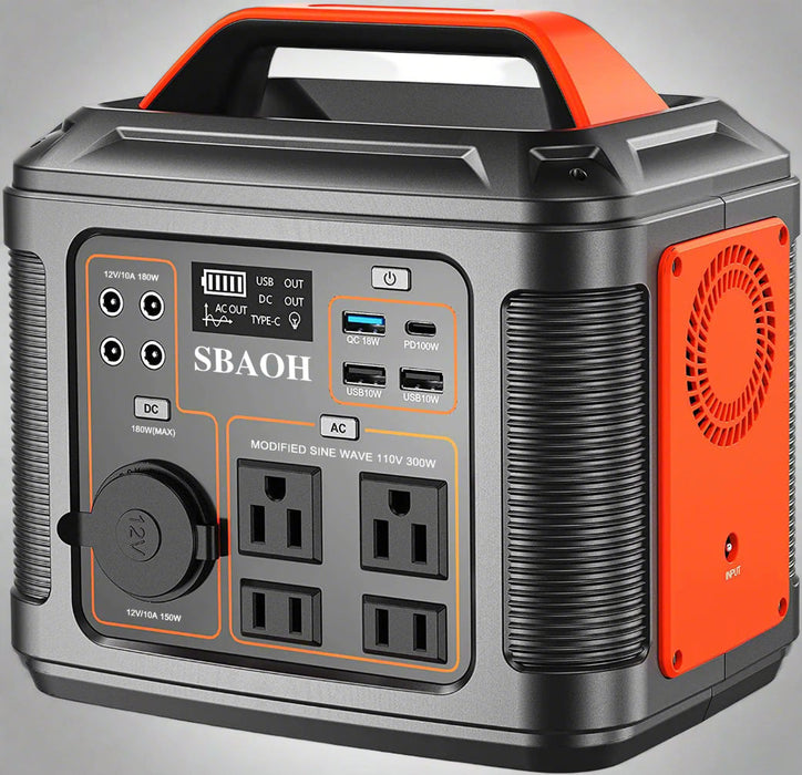 296Wh Portable Solar Power Station