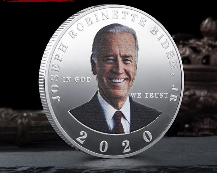 Moneda de Biden para las elecciones presidenciales de EE. UU. 