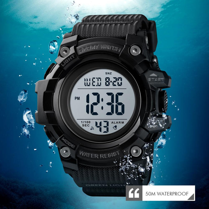 SKMEI  1552 Fashion Men Sport Watch Luxury Watches Stopwatch Countdown Digital Watch 50Bar Waterproof Military Watch Clock For Mens