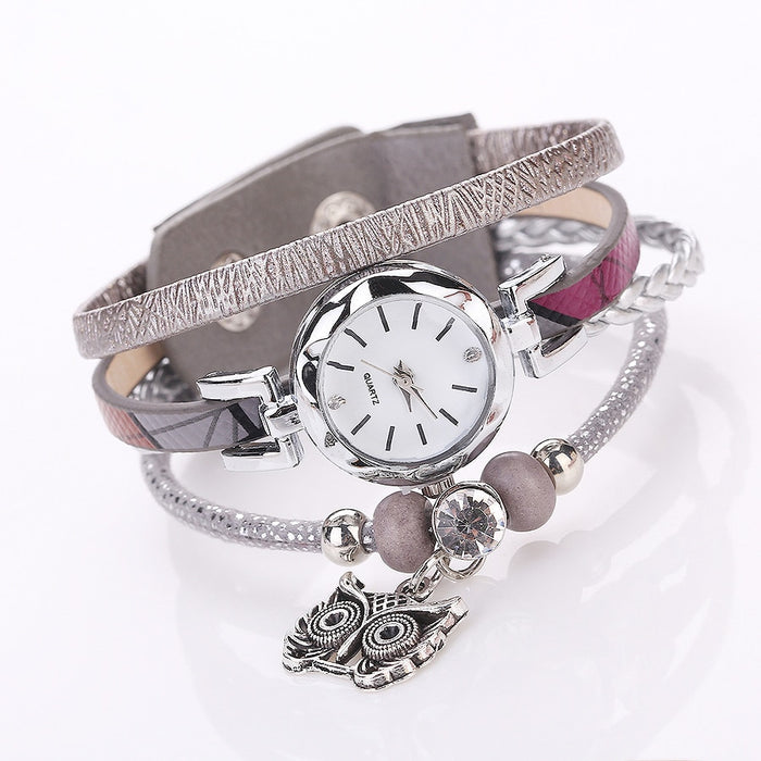 Lindo reloj de joyería para mujer, pulseras Vintage de moda, relojes, lindo reloj colgante de Metal 