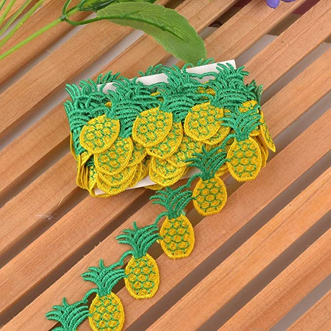 Designer Decorating Lace and Trims for Sewing and Craft Projects (3 Yard, Pineapple) - eZthings USA WE SORT ALL THE CRAZIEST GADGETS, GIZMOS, TOYS & TECHNOLOGY, SO YOU DON'T HAVE TO.