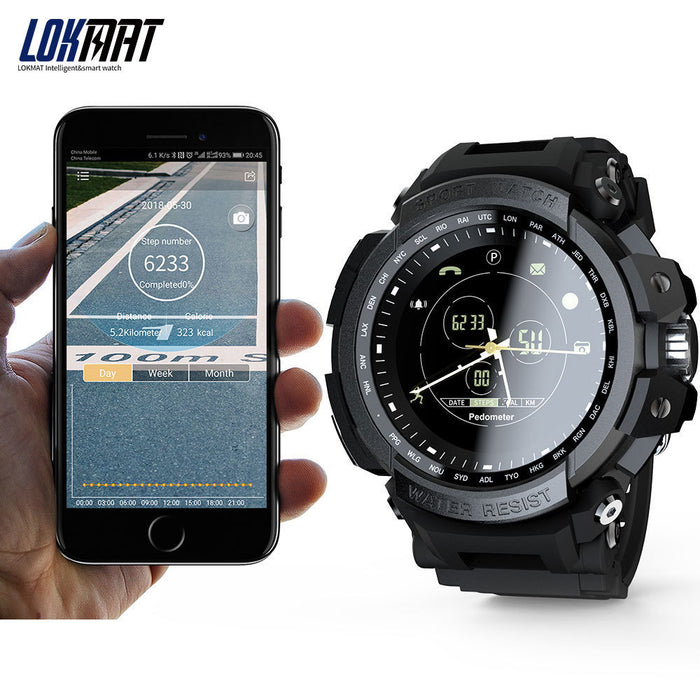 eThings LOKMAT Sport Smart Watch Professional 5ATM Waterproof Bluetooth Call Reminder Digital Men Clock SmartWatch For ios and Android - eZthings USA WE SORT ALL THE CRAZIEST GADGETS, GIZMOS, TOYS & TECHNOLOGY, SO YOU DON'T HAVE TO.