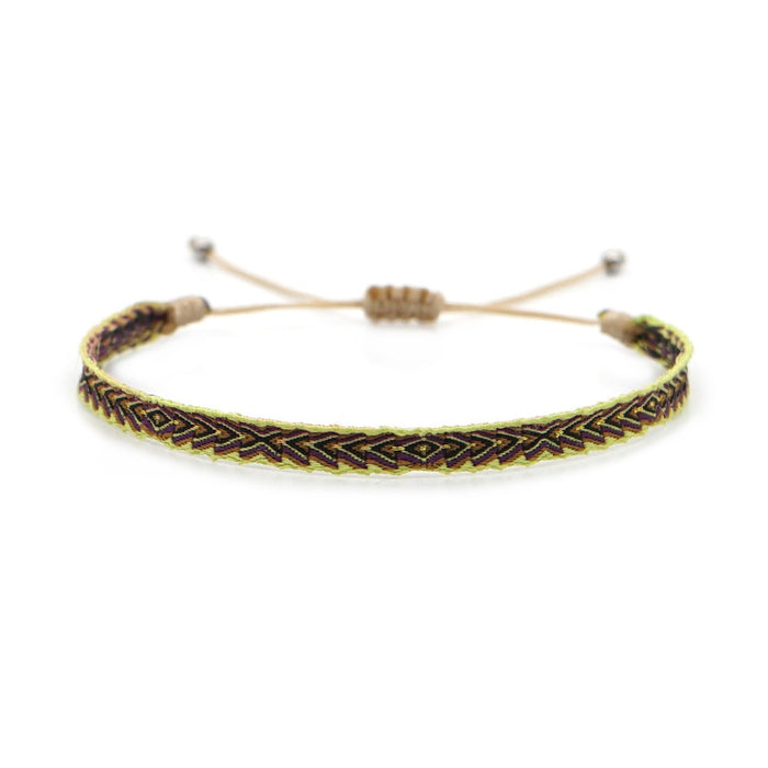 Bohemian style woven strap pure handmade woven bracelet