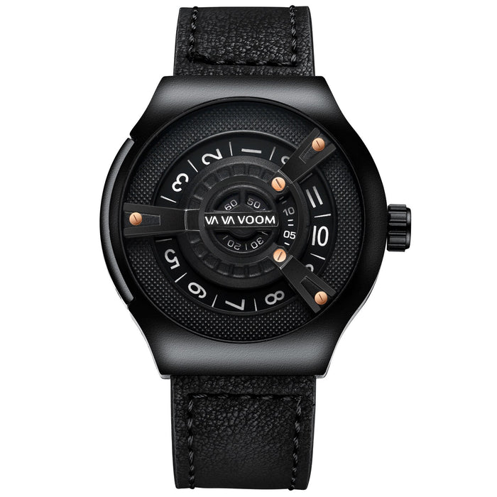 VAVA VOOM Marca VA-275 Reloj Grande Creativo Hombres Relojes Deportivos de Moda Reloj de Pulsera para Hombres Reloj Casual de Lujo para Hombres Reloj de Cuero para Hombres 