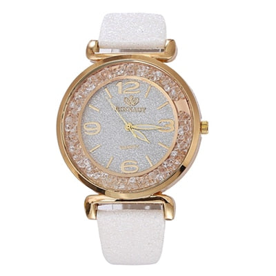 Reloj con mejores ventas, relojes de moda para mujer, relojes de pulsera de cuarzo de acero inoxidable con diamantes de imitación de cristal de lujo 