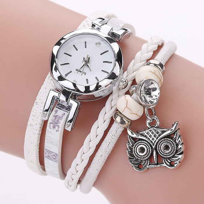 Lindo reloj de joyería para mujer, pulseras Vintage de moda, relojes, lindo reloj colgante de Metal 