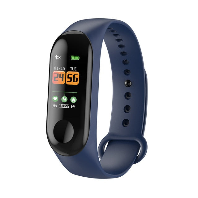 eThings M3 Plus Pantalla IPS a color Pulsera deportiva inteligente IP68 Rastreador de actividad de oxígeno y presión arterial a prueba de agua para hombres y mujeres