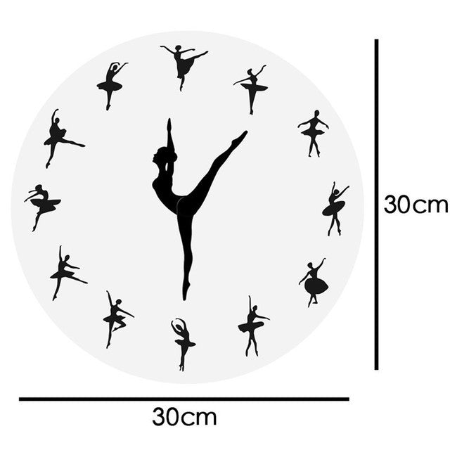 Yoga Postures Wall Clock GYM Fitness Flexible Girl Silent Modern Clock Watch Home Decor Meditation Decor Yoga Studio Relax Gift