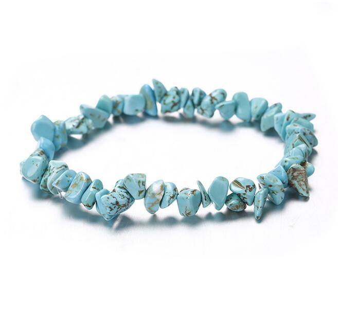 Irregular Crushed Stone Natural Stone Beaded Handmade Jewelry Natural Crystal Crushed Stone Bracelet