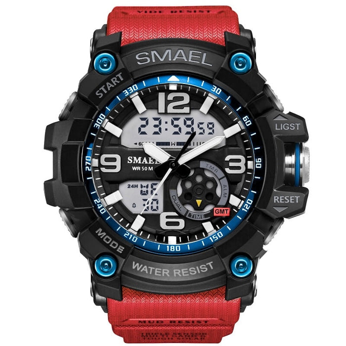 Reloj Digital SMAEL 1617B para hombre, relojes deportivos de cuarzo súper geniales para hombre, reloj de pulsera militar LED de marca de lujo para hombre xfcs