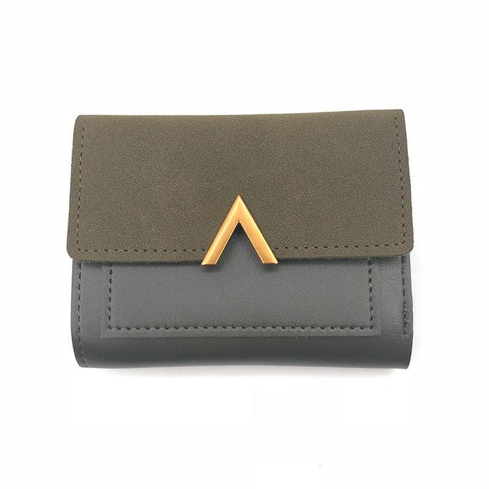 Matte Leather Small Women Wallet Luxury Brand Famous Mini Womens Wallets And Purses Short Female Coin Purse Credit Card Holder