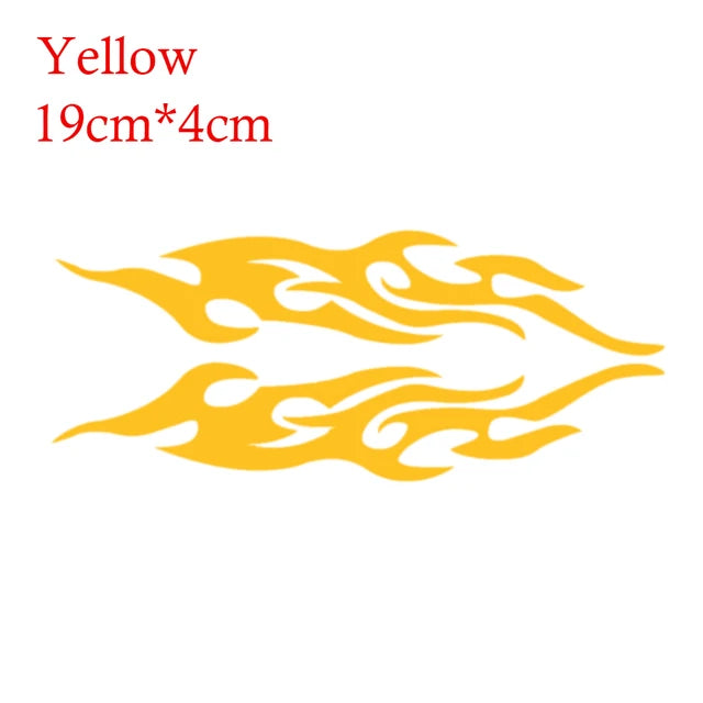 2pcs Universal Car Sticker Styling Engine Hood Motorcycle Decal Decor Mural Vinyl Covers Auto Flame Fire Sticker Car-styling