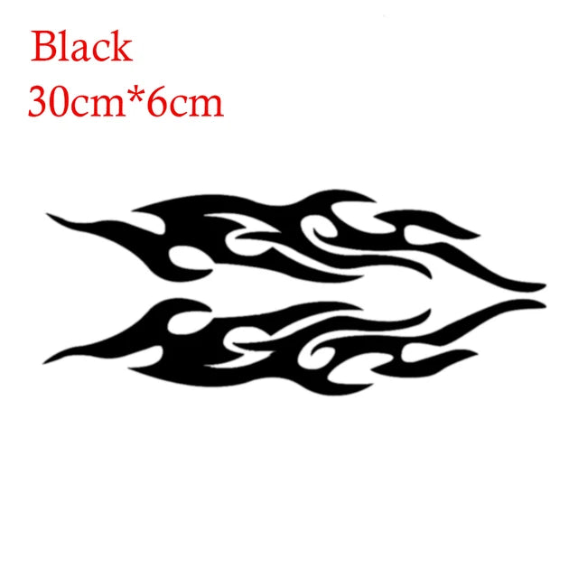 2pcs Universal Car Sticker Styling Engine Hood Motorcycle Decal Decor Mural Vinyl Covers Auto Flame Fire Sticker Car-styling