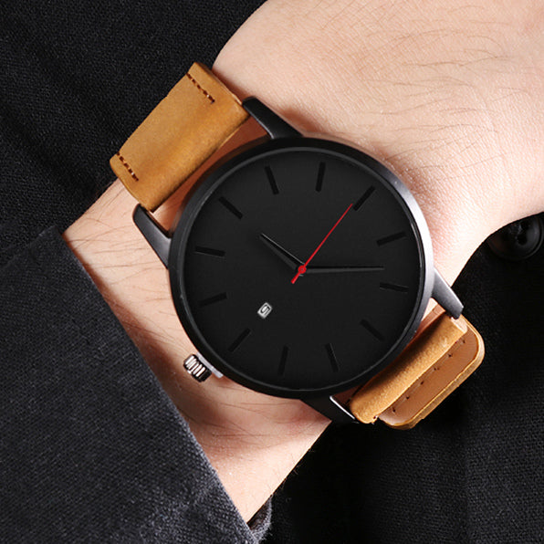 Relojes de hombre, reloj de cuarzo de cuero de moda, reloj de pulsera deportivo informal para Hombre, reloj de pulsera erkek kol saati, reloj Masculino