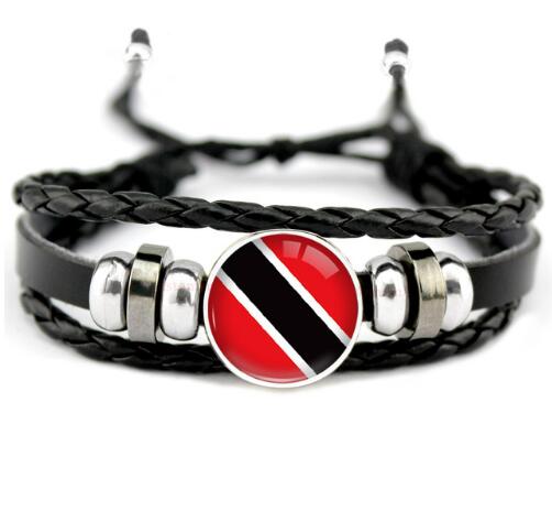 Country Flags Leather Bracelets