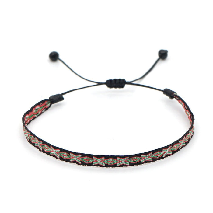 Bohemian style woven strap pure handmade woven bracelet