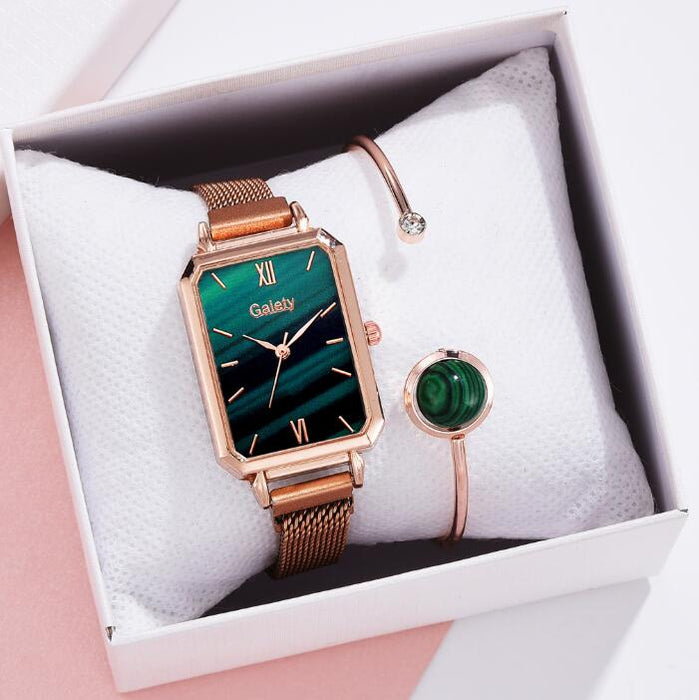 Reloj de pulsera para mujer con diamantes de imitación, romántico, cielo estrellado 