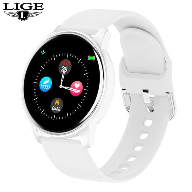 Reloj inteligente eThings para mujer, pronóstico del tiempo en tiempo Real, rastreador de actividad, Monitor de ritmo cardíaco, reloj inteligente deportivo para mujer, hombre para Android IOS