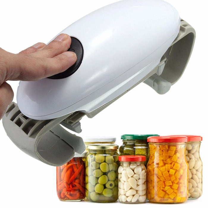 Automatic Jar Opener Openers Automatic Tin Opener Canned Electric Bottle Opener One Touch Jar Opener Kitchen Gadgets Tool