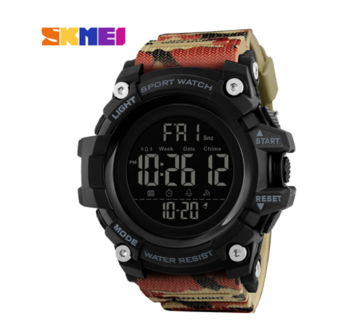 SKMEI 1384 Countdown Stopwatch Sport Watch Mens Watches Top Brand Luxury Men Wrist Watch Waterproof LED Electronic Digital Male Watch