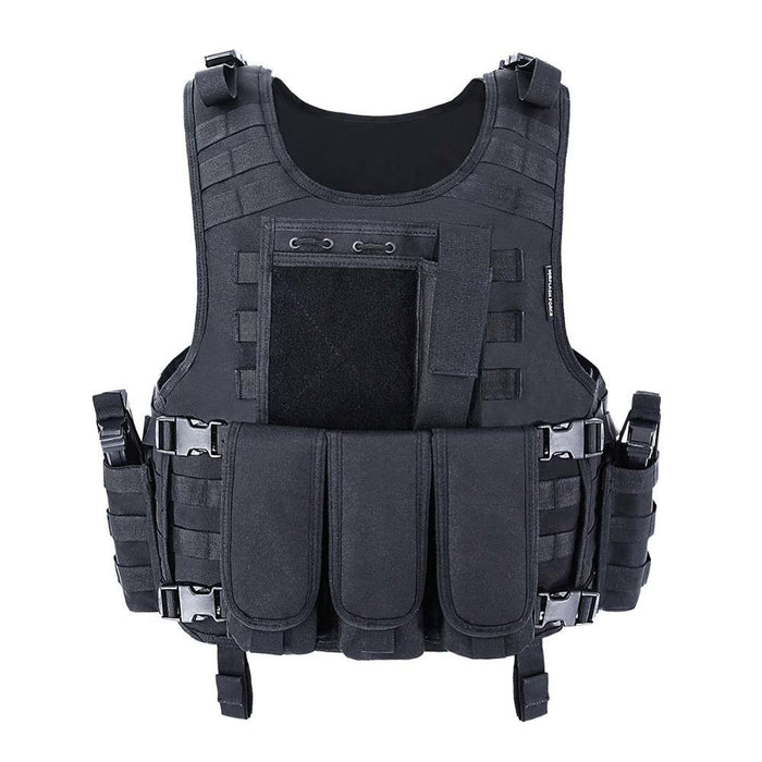 MGFLASHFORCE Molle Airsoft chaleco táctico placa portador Swat pesca caza Paintball chaleco ejército militar armadura policía chaleco 