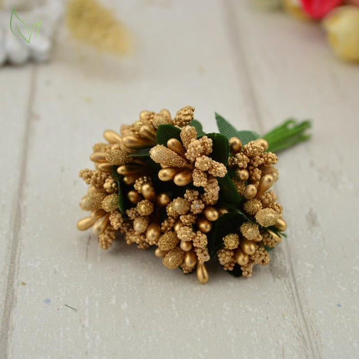 12 pcs stamen sugar handmade artificial flowers Cheap wedding decoration diy wreath needlework Gift box scrapbooking fake flower