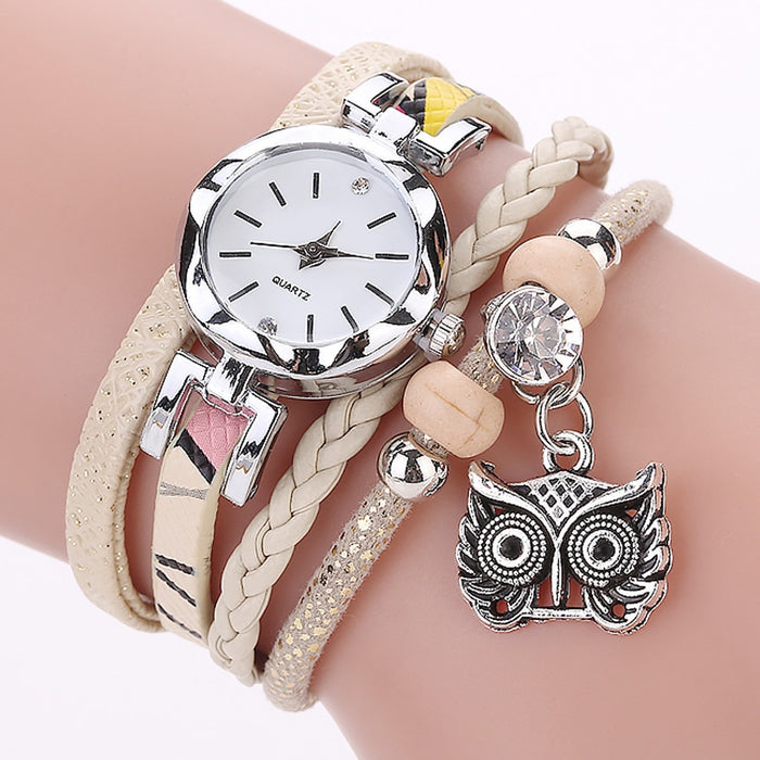 Lindo reloj de joyería para mujer, pulseras Vintage de moda, relojes, lindo reloj colgante de Metal 