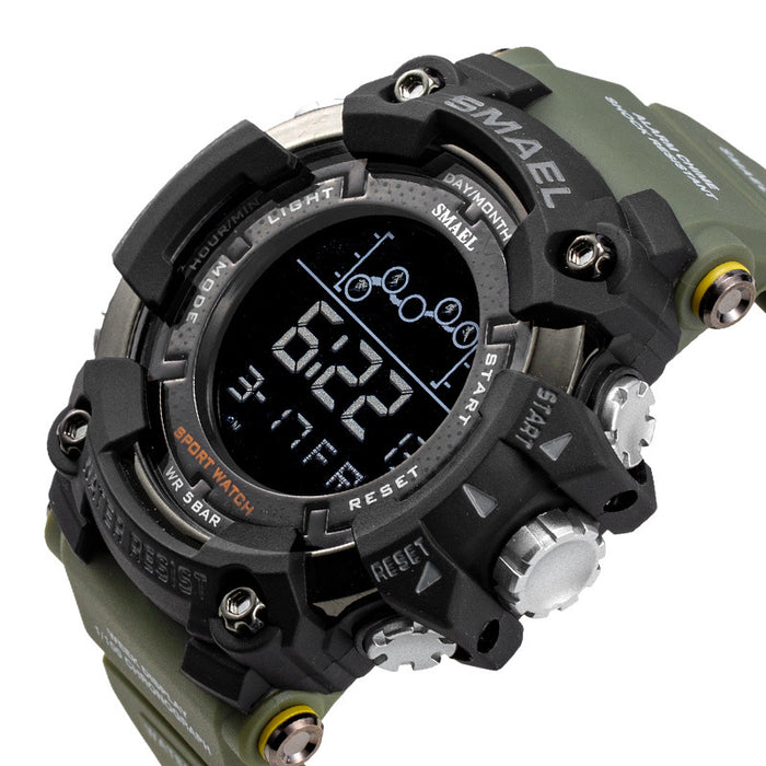 Fashion Waterproof Multifunctional Men's Sports Watch Trend Large Dial Electronic Watch