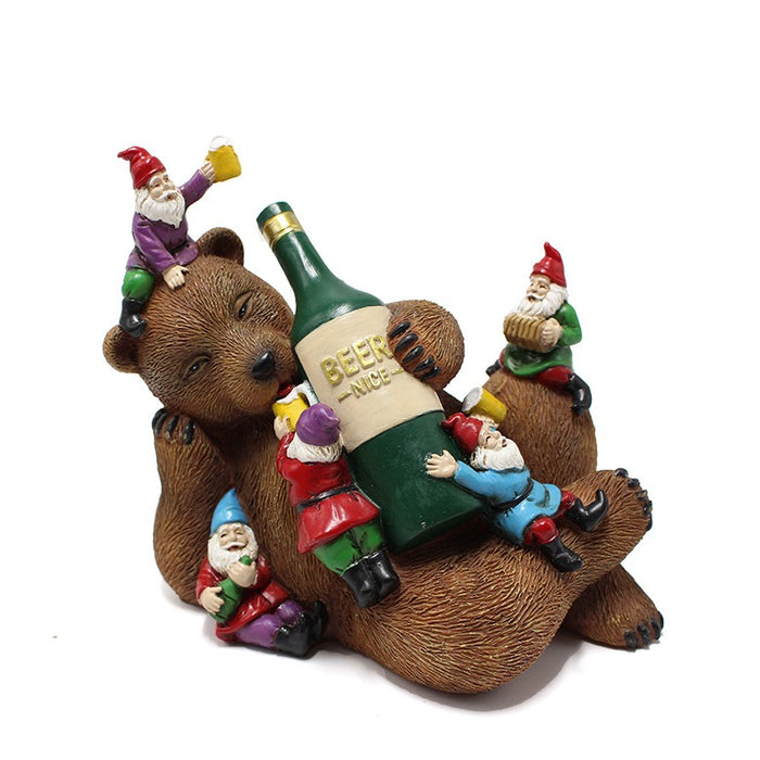 Drunken Bear Resin Crafts Garden and Courtyard Decoration