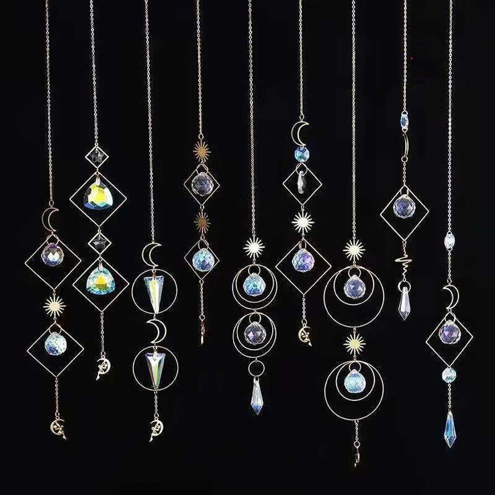 1PCS Crystal Suncatcher Ball Prisms Handmade Rainbow Maker Hanging Drop Pendants Wedding Home Garden Decor