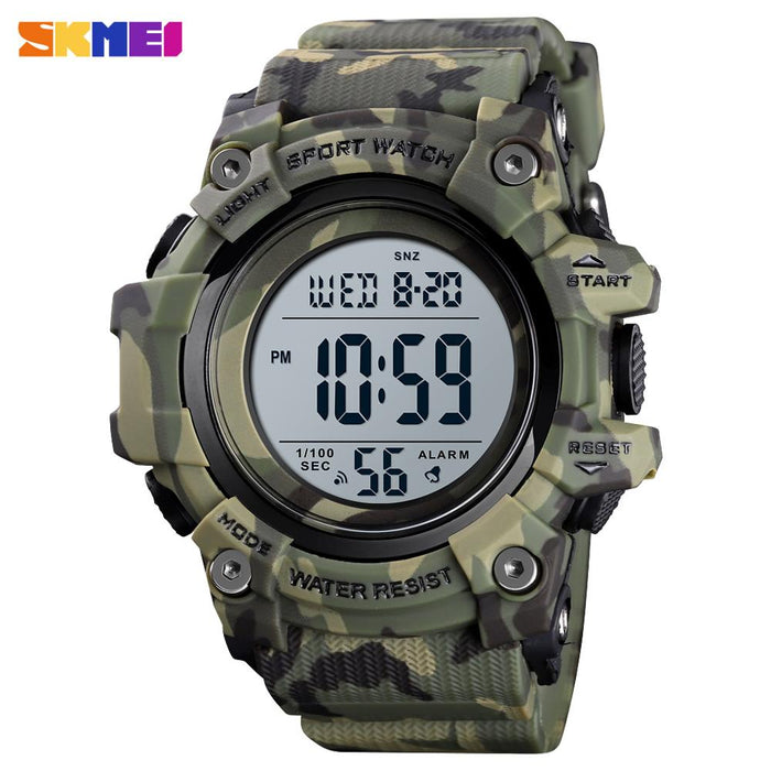 SKMEI  1552 Fashion Men Sport Watch Luxury Watches Stopwatch Countdown Digital Watch 50Bar Waterproof Military Watch Clock For Mens