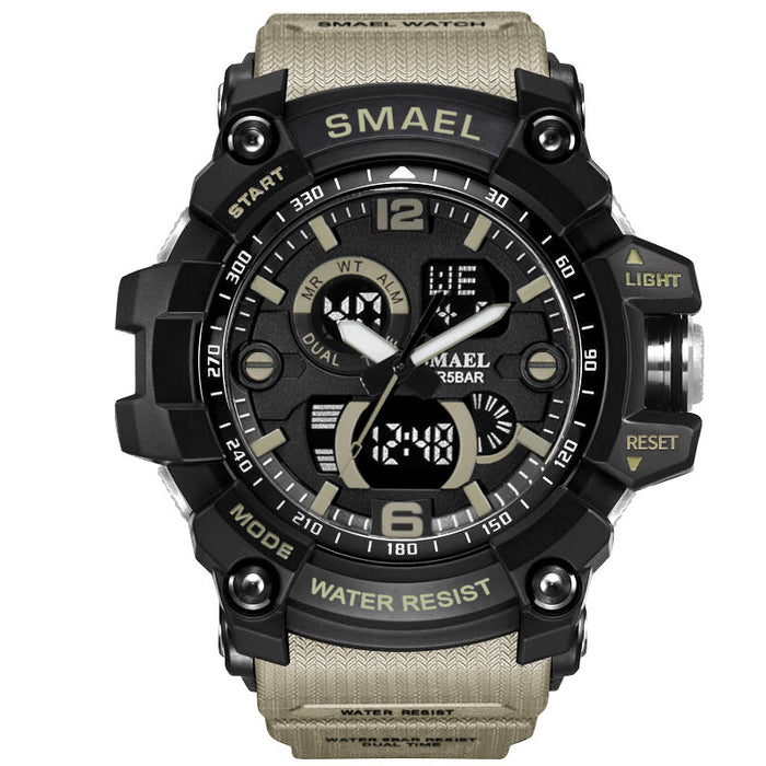 SMAEL 1617C Relojes militares de choque Reloj de pulsera para hombres del ejército Reloj de cuarzo LED Reloj digital de doble horario para hombres 1617 reloj hombre Reloj deportivo Ejército 