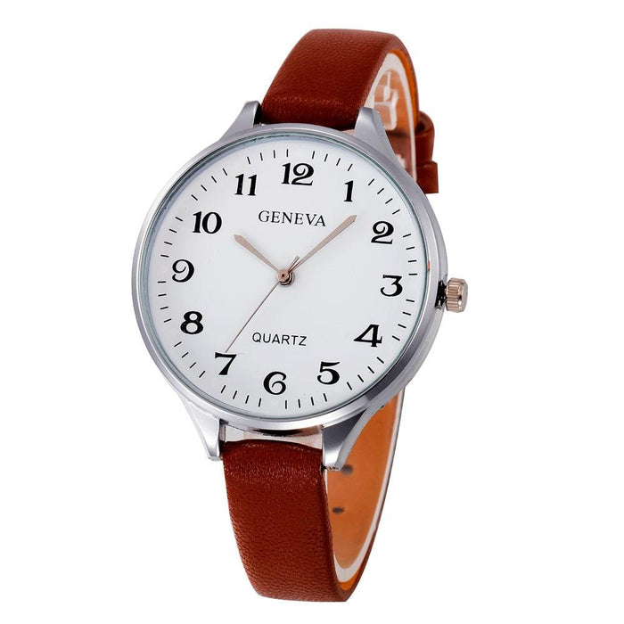 Women Bracelet Faux Leather Wrist Watch