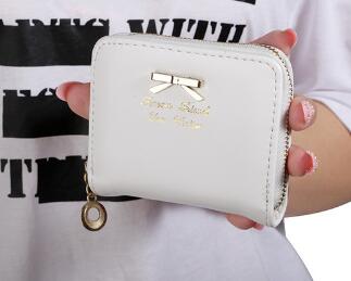 New Fashion Design Women Coin Case Cute Hot Wallet Bifold Short Mini Zipper Around Purse PU Leather Good Quality Coin Pouch