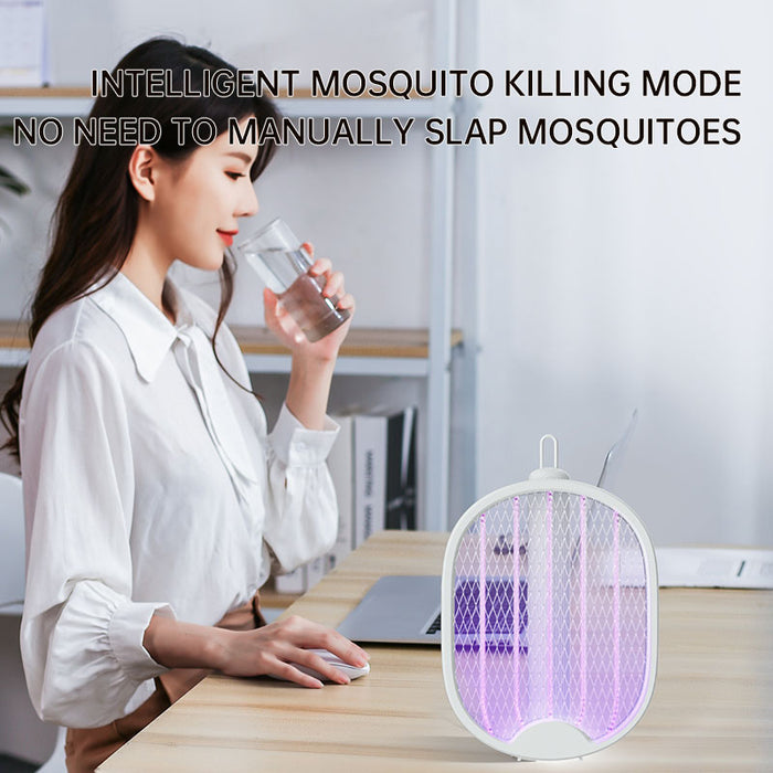 Matamosquitos eléctrico plegable, matamosquitos de doble propósito con descarga eléctrica, matamosquitos USB, lámpara para mosquitos